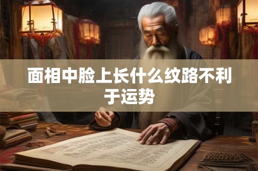 面相中脸上长什么纹路不利于运势