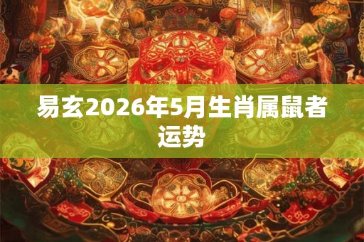 易玄2026年5月生肖属鼠者运势