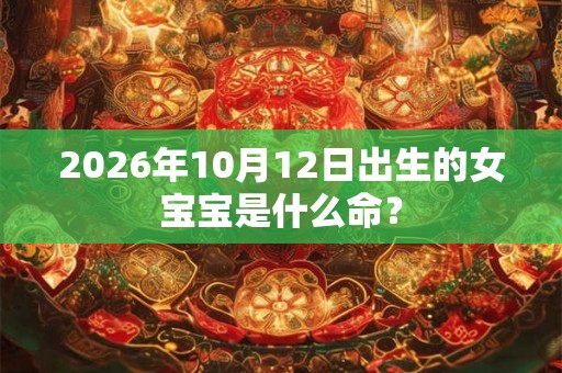 2026年10月12日出生的女宝宝是什么命？