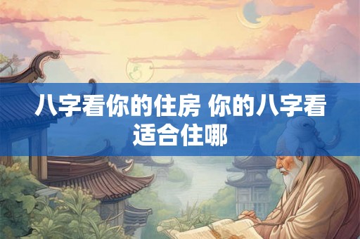 八字看你的住房 你的八字看适合住哪