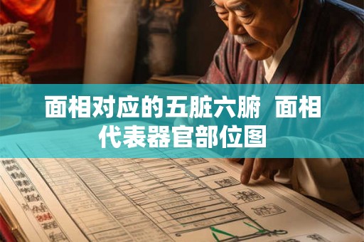 面相对应的五脏六腑  面相代表器官部位图