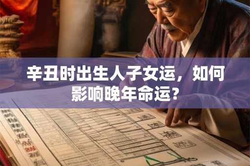 辛丑时出生人子女运，如何影响晚年命运？