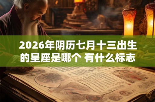 2026年阴历七月十三出生的星座是哪个 有什么标志