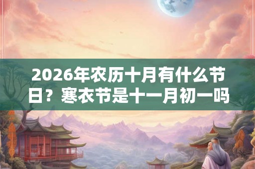 2026年农历十月有什么节日？寒衣节是十一月初一吗