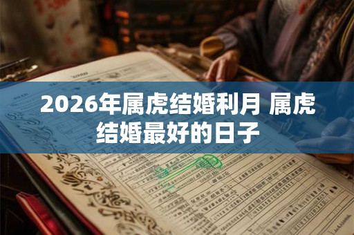 2026年属虎结婚利月 属虎结婚最好的日子