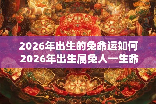 2026年出生的兔命运如何 2026年出生属兔人一生命运