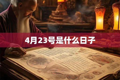 4月23号是什么日子