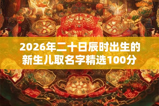 2026年二十日辰时出生的新生儿取名字精选100分