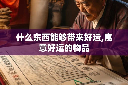 什么东西能够带来好运,寓意好运的物品
