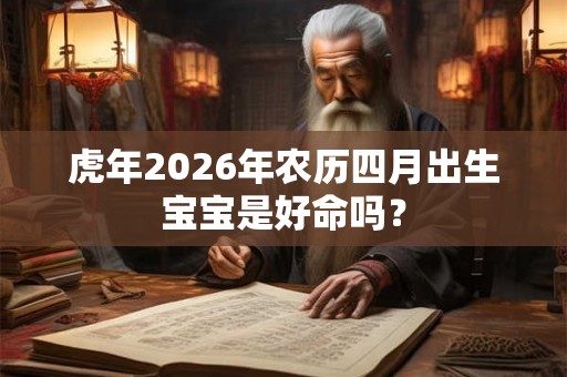 虎年2026年农历四月出生宝宝是好命吗？