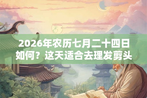 2026年农历七月二十四日如何?这天适合去理发剪头发吗? 2026年农历七月二十四日如何?这天适合去理发剪头发吗?