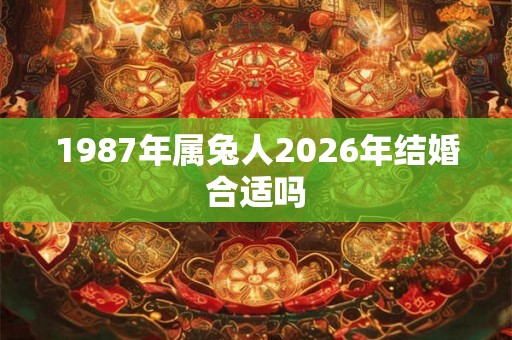 1987年属兔人2026年结婚合适吗