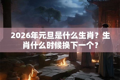 2026年元旦是什么生肖？生肖什么时候换下一个？