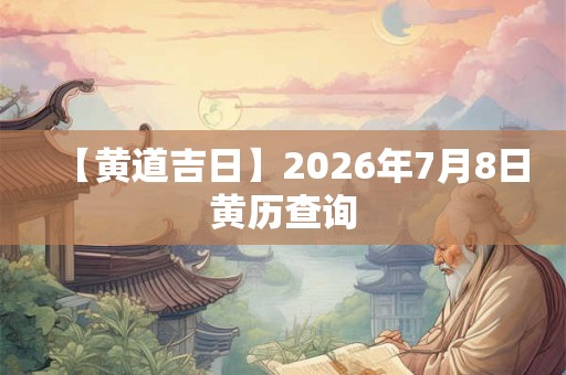 【黄道吉日】2026年7月8日黄历查询