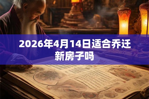 2026年4月14日适合乔迁新房子吗 2026年4月14日适合乔迁新房子吗