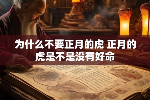 为什么不要正月的虎 正月的虎是不是没有好命