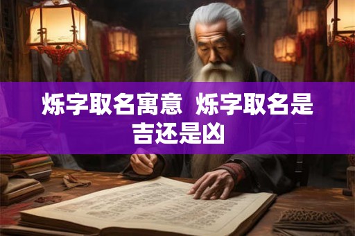 烁字取名寓意 烁字取名是吉还是凶 烁字取名寓意 烁字取名是吉还是凶