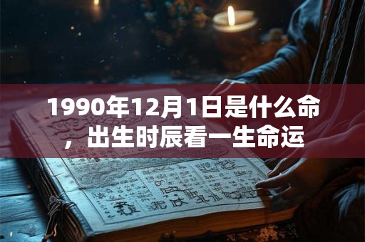1990年12月1日是什么命，出生时辰看一生命运