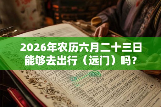 2026年农历六月二十三日能够去出行（远门）吗？