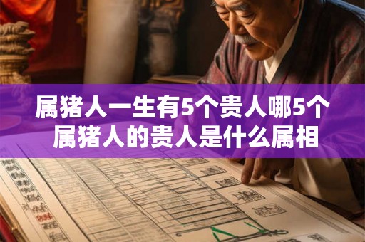 属猪人一生有5个贵人哪5个 属猪人的贵人是什么属相