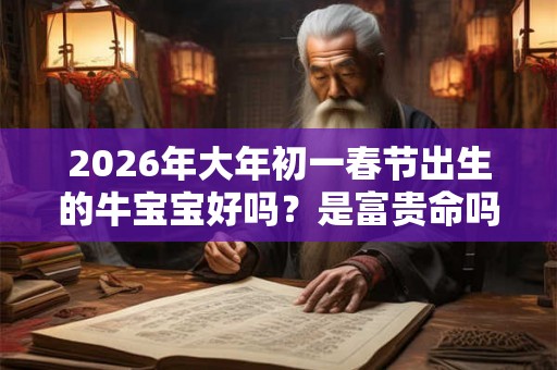 2026年大年初一春节出生的牛宝宝好吗？是富贵命吗？