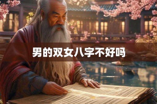 男的双女八字不好吗