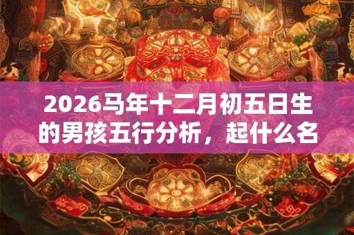 2026马年十二月初五日生的男孩五行分析,起什么名字好? 2026马年十二月初五日生的男孩五行分析,起什么名字好?