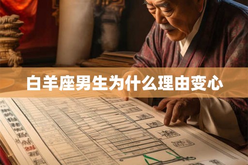 白羊座男生为什么理由变心