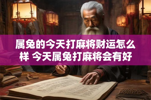 属兔的今天打麻将财运怎么样 今天属兔打麻将会有好运吗