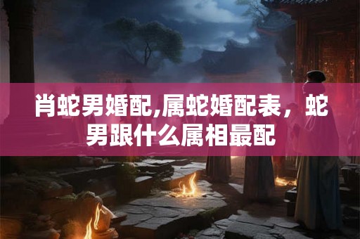 肖蛇男婚配,属蛇婚配表，蛇男跟什么属相最配