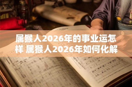 属猴人2026年的事业运怎样 属猴人2026年如何化解太岁