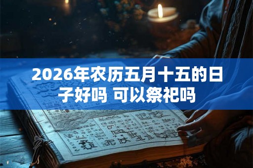 2026年农历五月十五的日子好吗 可以祭祀吗