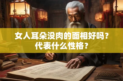 女人耳朵没肉的面相好吗？代表什么性格？