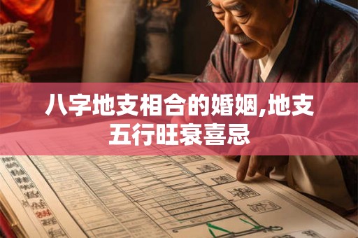 八字地支相合的婚姻,地支五行旺衰喜忌