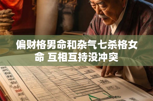 偏财格男命和杂气七杀格女命 互相互持没冲突