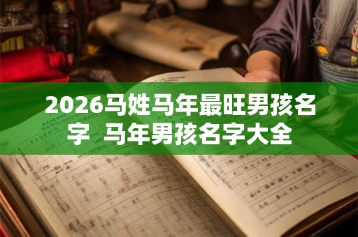 2026马姓马年最旺男孩名字  马年男孩名字大全