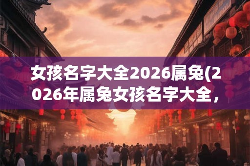 女孩名字大全2026属兔(2026年属兔女孩名字大全，有哪些好听的选择？)