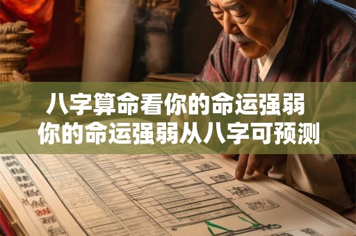 八字算命看你的命运强弱 你的命运强弱从八字可预测 八字算命看你的命运强弱 你的命运强弱从八字可预测