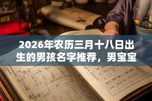 2026年农历三月十八日出生的男孩名字推荐，男宝宝八字起名