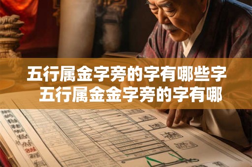 五行属金字旁的字有哪些字  五行属金金字旁的字有哪些