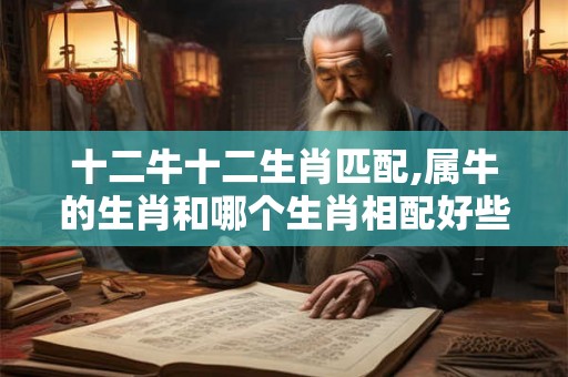 十二牛十二生肖匹配,属牛的生肖和哪个生肖相配好些