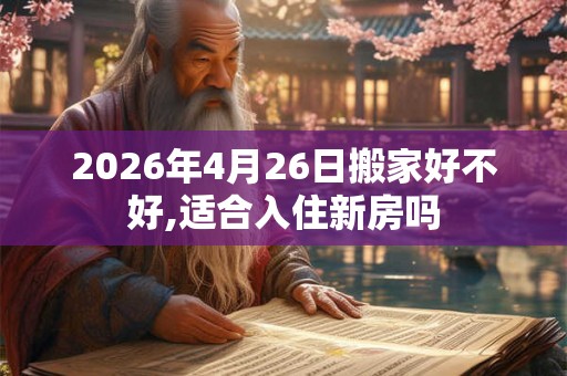 2026年4月26日搬家好不好,适合入住新房吗