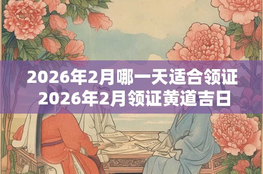 2026年2月哪一天适合领证 2026年2月领证黄道吉日