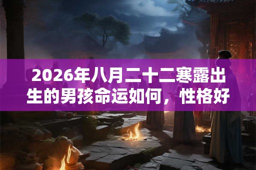 2026年八月二十二寒露出生的男孩命运如何,性格好不好? 2026年八月二十二寒露出生的男孩命运如何,性格好不好?