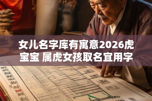 女儿名字库有寓意2026虎宝宝 属虎女孩取名宜用字