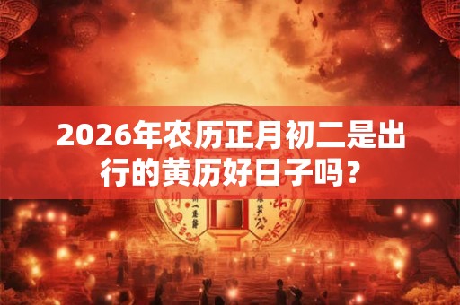 2026年农历正月初二是出行的黄历好日子吗？