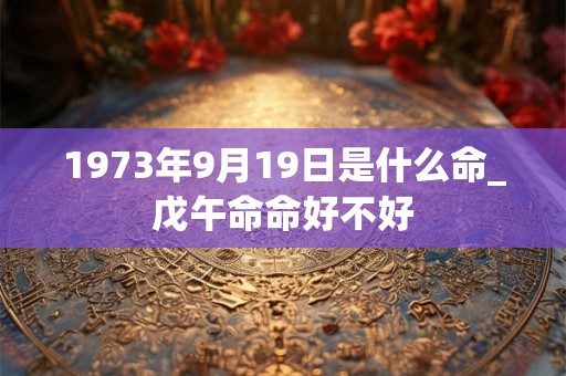 1973年9月19日是什么命_戊午命命好不好 1973年9月19日是什么命_戊午命命好不好