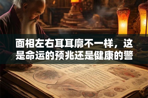 面相左右耳耳廓不一样，这是命运的预兆还是健康的警钟？