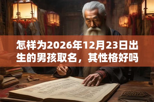 怎样为2026年12月23日出生的男孩取名，其性格好吗？