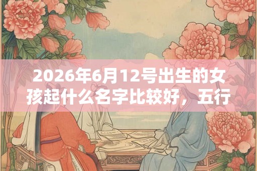 2026年6月12号出生的女孩起什么名字比较好,五行属什么 2026年6月12号出生的女孩起什么名字比较好,五行属什么